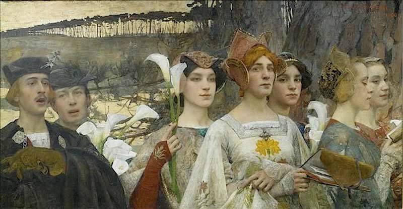 Edgar Maxence - French Symbolist painter. 1871 - 1954