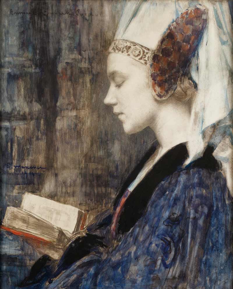Edgar Maxence - French Symbolist painter. 1871 - 1954