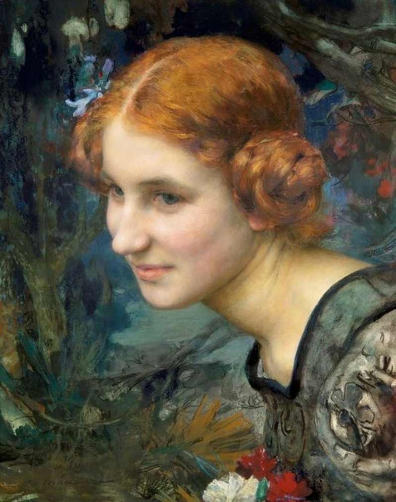 Edgar Maxence - French Symbolist painter. 1871 - 1954